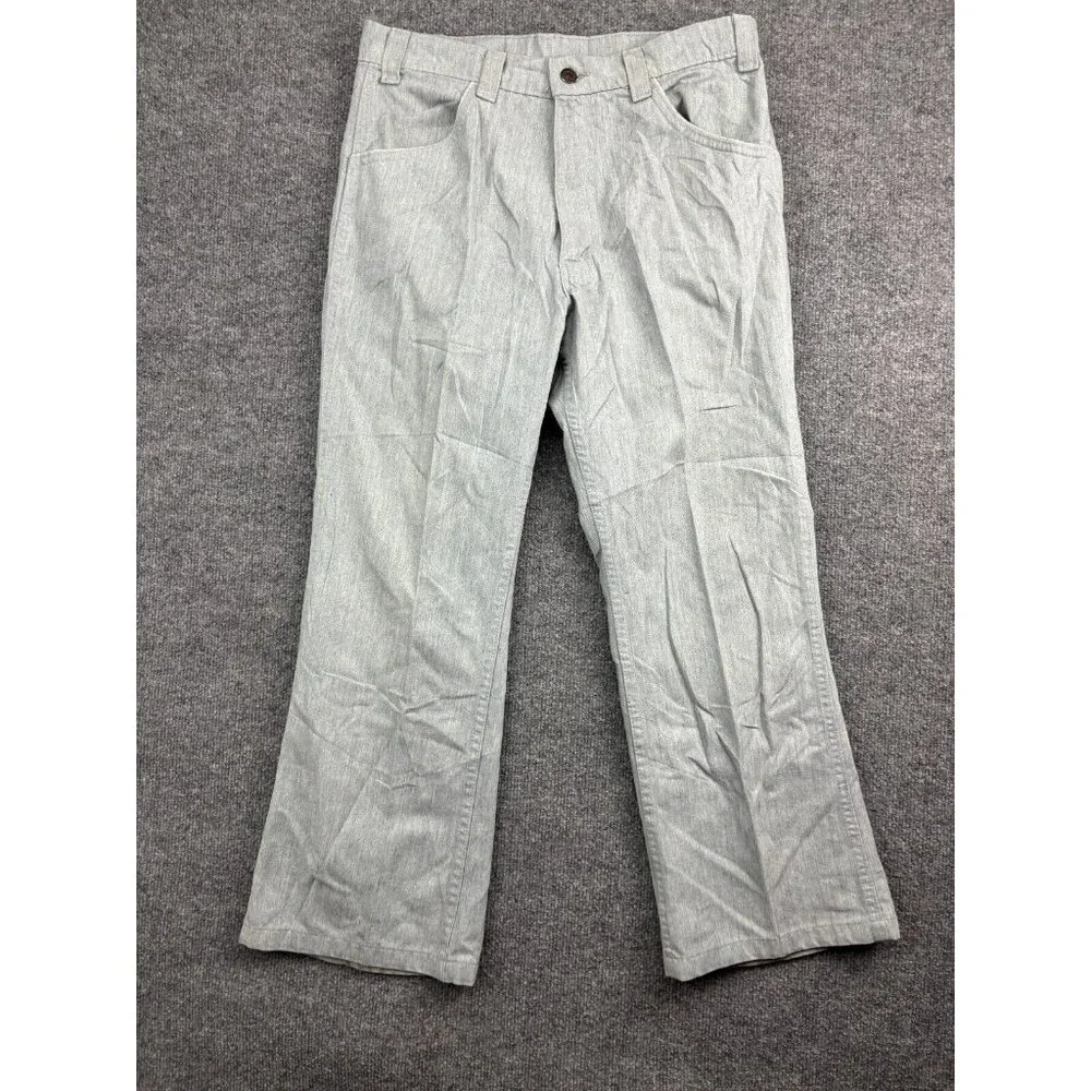 Vintage 70s Levi's Flare Pants‎ Men's W32 x L26 Gray Bootcut USA Made